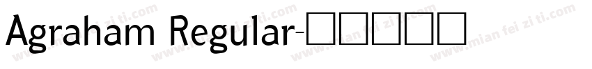 Agraham Regular字体转换